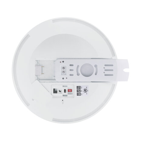 PUZEL Plafondlamp - Keuken/Badkamer/Buiten - Aanpasbare kleur CCT - Warm Wit / Daglicht / Koud wit - Aanpasbare watt 12/18/24w -3260Lumen - Wit - 300mm - IP44