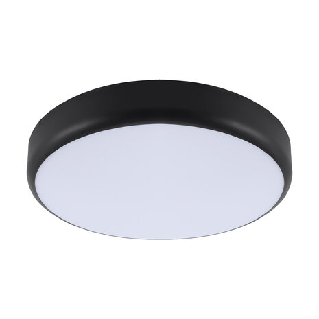 GOLIAT - Led Plafondlamp - Keuken/Badkamer/Buiten - Aanpasbare kleur CCT - Aanpasbare watt 15/20/25w - Aanpasbare bewegingssensor (met of zonder)- 3050 Lumen - Zwart - 330mm - IP54