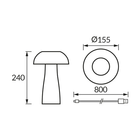 SINGA LED Kristal lamp - Nachtlamp - Tafellamp - Sfeerlamp &ndash; Aanpasbare Licht kleuren warm wit/koud wit/ Daglicht &ndash; Touch Switch - Oplaadbaar