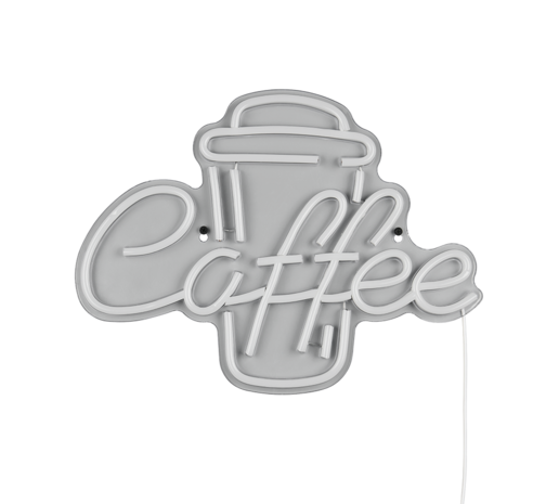 Neon Lamp Coffee - Incl. Ophanghaakjes - Neon Sign - Neon Verlichting - Neon Led Lamp - Wandlamp