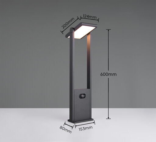 MALAWI Hybride staande lamp 60cm - met sensor