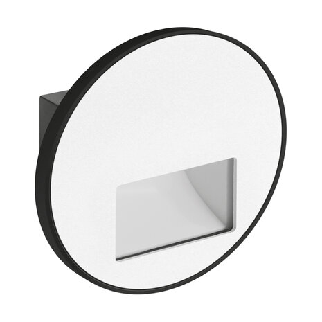 WEKTOR LED C - inbouw Wandverlichting - Trap Verlichting - 1.2w - Aanpasbare Licht kleur CCT - 3000K/4000K/6000K - Rond - Wit