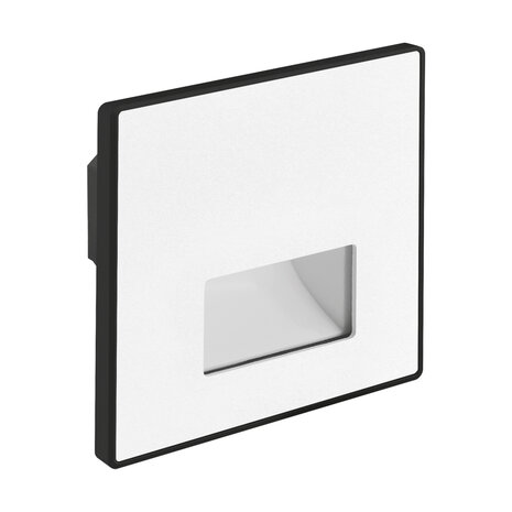 WEKTOR LED D - inbouw Wandverlichting - Trap Verlichting - 1.2w - Aanpasbare Licht kleur CCT - 3000K/4000K/6000K - Vierkant - Wit
