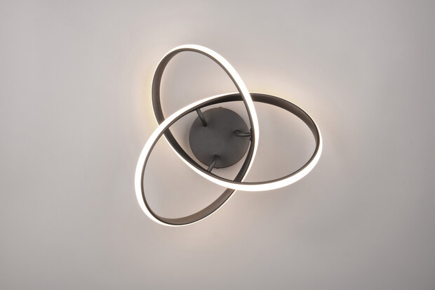 REALITY MEO - Plafondlamp - Zwart mat - incl. 1x SMD 15W