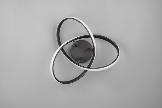 REALITY MEO - Plafondlamp - Zwart mat - incl. 1x SMD 15W