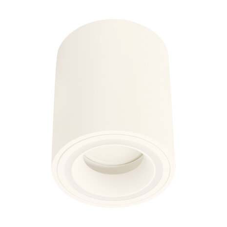 INDI C - Spot Armatuur GU10 - Opbouwspot - Rond - Wit - Aluminium