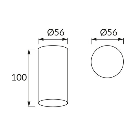 OTTO - Spot Armatuur GU10 - Opbouwspot - Rond - Wit - Aluminium