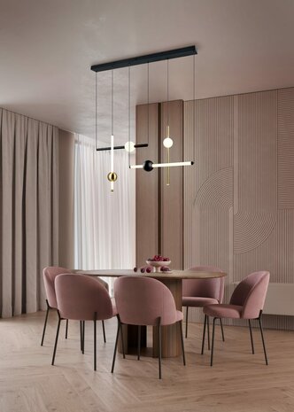 Melita hanglamp CCT 2300+3000+4000K Zwart