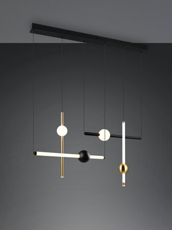 Melita hanglamp CCT 2300+3000+4000K Zwart