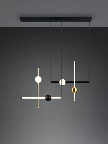 Melita hanglamp CCT 2300+3000+4000K Zwart