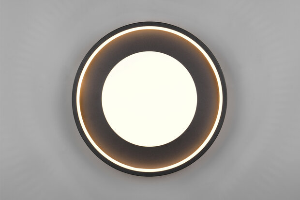 SOLEA - Led Plafondlamp  - 36w 4700 Lumen - Zwart - 40cm