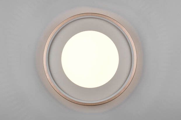 SOLEA - Led Plafondlamp  - 36w 4700 Lumen - Koffie kleur - 40cm