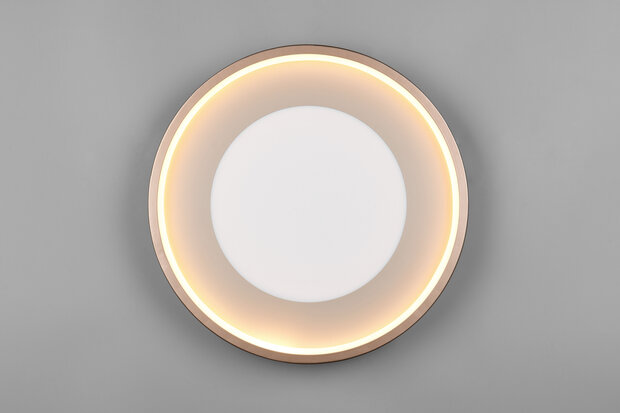 SOLEA - Led Plafondlamp  - 36w 4700 Lumen - Koffie kleur - 40cm