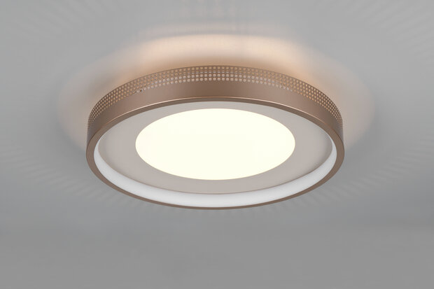 SOLEA - Led Plafondlamp  - 36w 4700 Lumen - Koffie kleur - 40cm