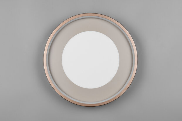 SOLEA - Led Plafondlamp  - 36w 4700 Lumen - Koffie kleur - 40cm