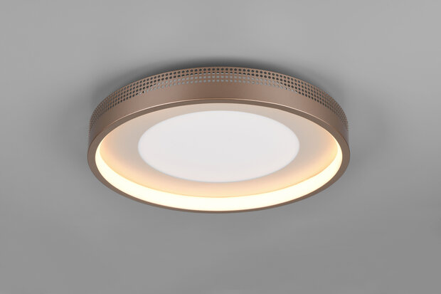 SOLEA - Led Plafondlamp  - 36w 4700 Lumen - Koffie kleur - 40cm