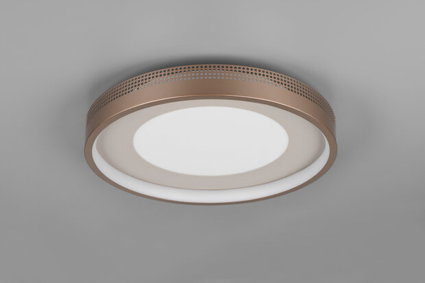 SOLEA - Led Plafondlamp  - 36w 4700 Lumen - Koffie kleur - 40cm