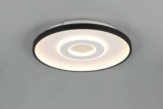 NAZAR - Led Plafondlamp - 20w 2300 Lumen - 3000K - Zwart - 40cm 