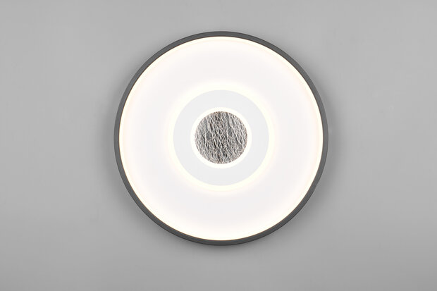 NAZAR - Led Plafondlamp - 20w 2300 Lumen - 3000K - Zwart - 40cm 