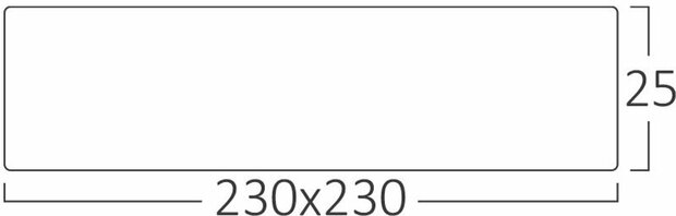 JADE - LED Plafondlamp - Keuken Woonkamer 23x23 - 20W - CCT Aanpasbaar kleuren - 3000K-4000K-6000K - Mat Zwart - Opbouw - Vierkant - IP20