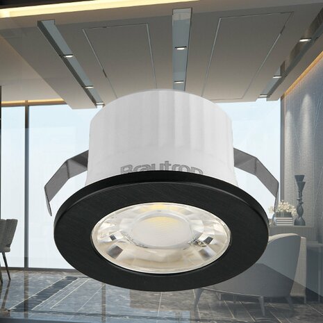 BRAYTRON Veranda-MINISPOT A 3W 38D ZWART 6500K IP54 LED DOWNLIGHT / SPOT