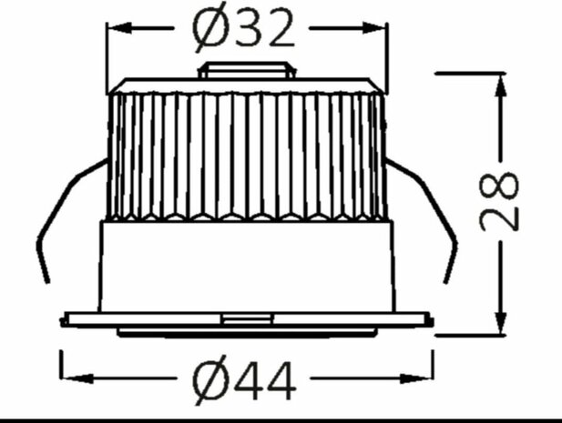 BRAYTRON Veranda- MINISPOT A 3W 38D ZWART 3000K IP54 LED DOWNLIGHT / SPOT