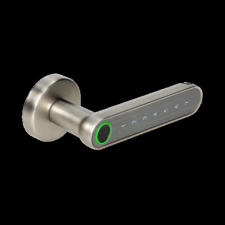 Slimme handgreep met codeslot IP44, vrijgegeven met PIN en Bluetooth - vingerafdruklezer