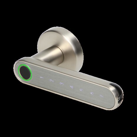 Slimme handgreep met codeslot IP44, vrijgegeven met PIN en Bluetooth - vingerafdruklezer