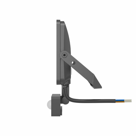 Braytron - LED Bouwlamp / Schijnwerper - met bewegings sensor - 10w - CCT - Aanpasbare licht kleuren - 3000K,4000K,6000K - Waterdicht IP65 - Grijs