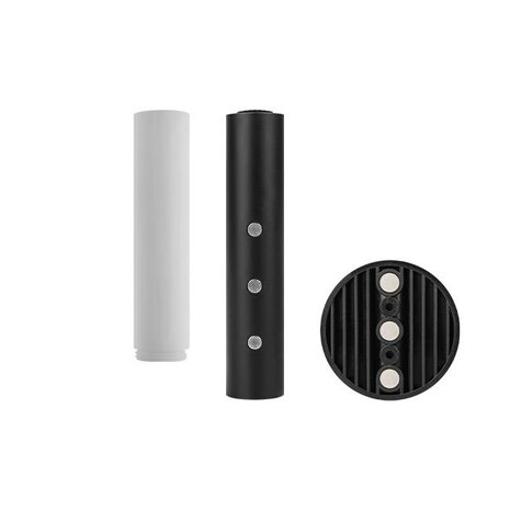 Oplaadbare wandlamp op accu draadloos - met bewegingssensor - 4000K - met batterijen indicator - trapverlichting - Zwart - GESCHIKT VOOR BINNEN