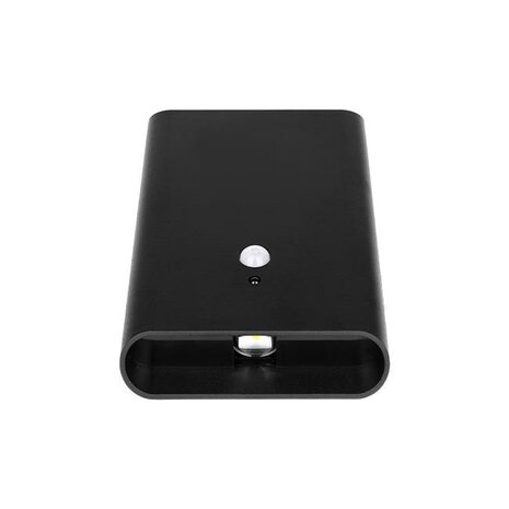Oplaadbare wandlamp op accu draadloos - met bewegingssensor - CCT - Aanpasbare licht kleur - met batterijen indicator - trapverlichting - Zwart - GESCHIKT VOOR BINNEN