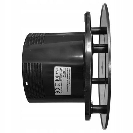 Badkamer - Toilet - Ventilator - 100mm - 5.5W - 58m3 - Mat Zwart