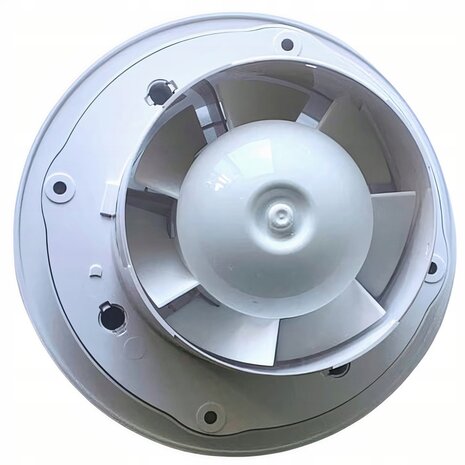 Badkamer - Toilet - Ventilator - Met Timer - 100mm - 5.5W - 58m3 - Mat Wit