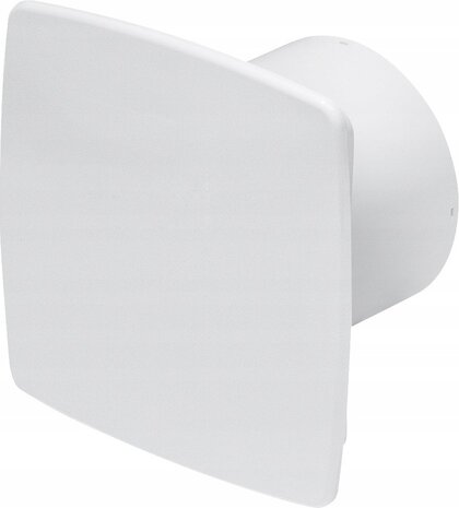 Badkamer - Toilet - Ventilator - met vochtigheidssensor en timer - 100mm - 13W - 88m3 - Mat Wit