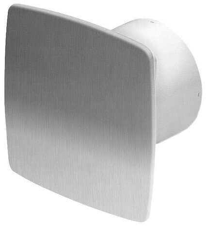 Badkamer - Toilet - Ventilator - met vochtigheidssensor en timer - 100mm - 13W - 88m3 - INOX