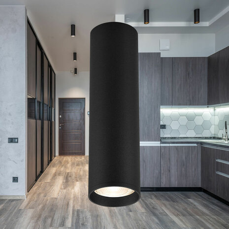 Braytron - Opbouwspot -Rond - GU10 Fitting - Zwart 