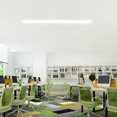 BRAYTRON PROLINE - Led Batten - Led Balk - Plafondlamp - 36W - 120cm - Aanpasbare licht kleur 3000/4000/6000K - IP40 - Zwart