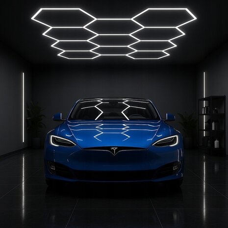HEXAGON Plafond of wandlamp  368W Designer Light  CAR SHOWROOM 336x238cm