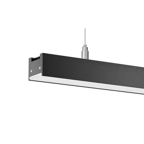 Lineaire LED-lamp Office plafondlamp / Hanglamp 120 cm 40 W 4500K  Daglicht wit 4000 Lumen Zwart