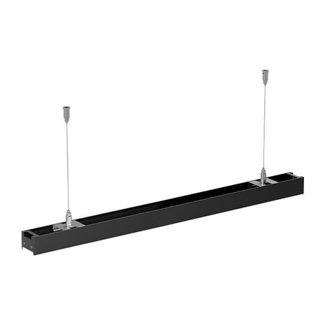 Lineaire LED-lamp Office plafondlamp / Hanglamp 190 cm 60W 4500K  Daglicht wit 6000 Lumen Zwart
