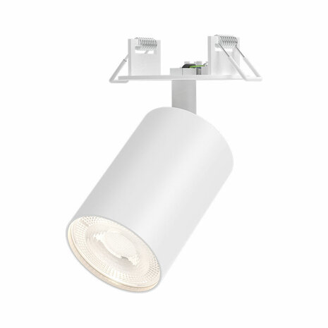 BRAYTRON - Spot Armatuur - inbouw Spot - GU10 Fitting - Inbouw Rond - Mat Wit Aluminium - Kantelbaar