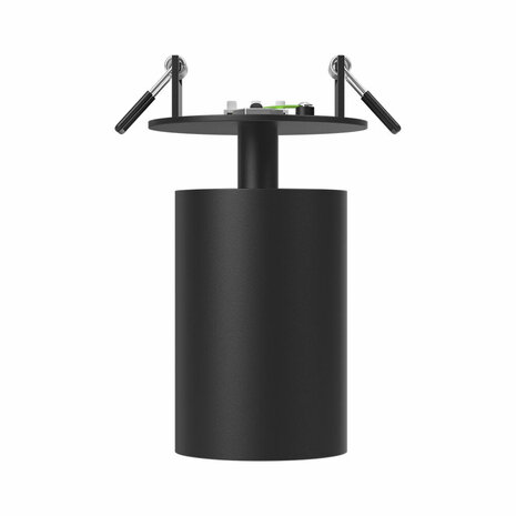 BRAYTRON - Spot Armatuur - inbouw Spot - GU10 Fitting - Inbouw Rond - Mat Zwart Aluminium - Kantelbaar