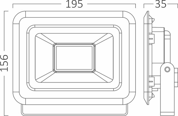 Braytron LED Buitenlamp - Schijnwerper - Breedstraler Floodlight -Zwart-Waterdicht IP65- Werkend met afstandsbediening, Dimbaar -50W- RGB (ROOD -GROEN -BLAUW)