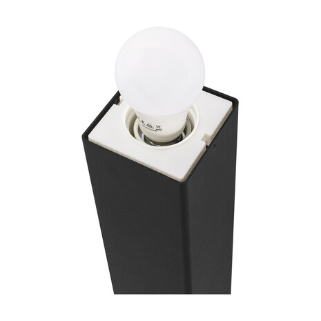 GRYF Buitenlamp - Staand - Vierkant - Up - E27 - 1 Lichtpunt - Zwart