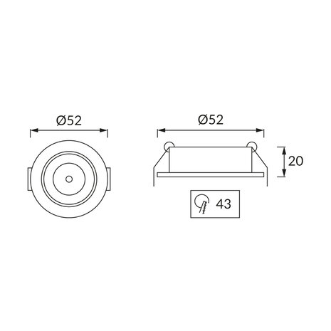 LED Veranda Spot Verlichting - Mini Spot -  1.5W - Natuurlijk Wit 4200K - Vierkant - Chroom - Aluminium - IP44