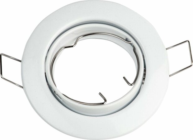 BONO Spot Armatuur 10 Pack - GU10 Inbouwspot - Rond - Wit - Aluminium - Kantelbaar &Oslash;88mm