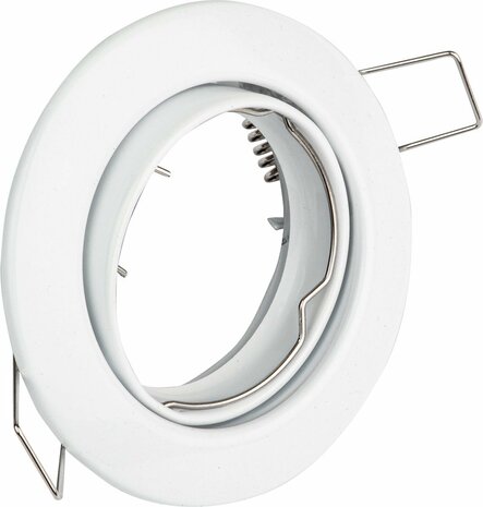 BONO Spot Armatuur 10 Pack - GU10 Inbouwspot - Rond - Wit - Aluminium - Kantelbaar &Oslash;88mm