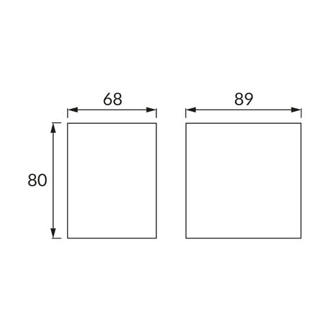 GAMP - Wandlamp voor aan de buitenmuur | Verlichting bij voordeur | Waterdichte buitenlamp | Spot naar beneden stralend | Kunststof | Zwart