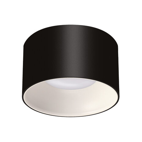 PANAMA - inbouwspot Armatuur - Rond - Zwart/Wit kleur - 85mm