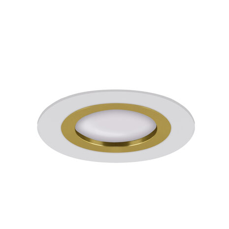 PLUTO - C Inbouwspots - Rond Inbouw spot - Kantelbaar - Wit - Geschikt voor LED - Wit /Goud